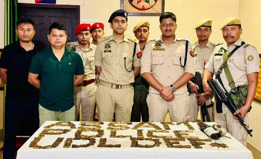 Udalguri Police Seize Illegal Assault Rifle and Ammunition Cache, Arrest Two