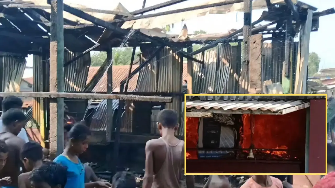 Massive Fire Engulfs Barpeta's Karaikhaiti Market After LPG Cylinder Explosion